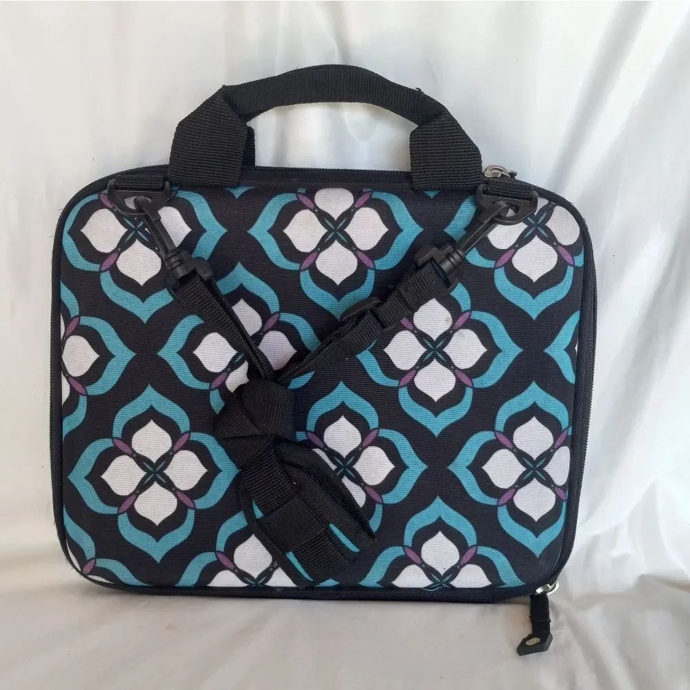 Chloe Dao For Nuo " Blue Lotus" Strap & Handles Boho Tablet Hard Case